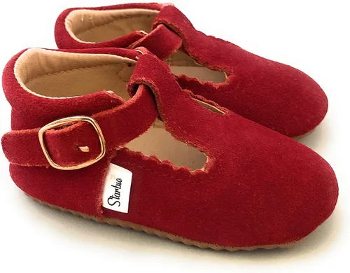 Vista 4 de Starbie Baby Mary Janes, más de 12 colores, zapatos de bebé, Mary Janes para niño, zapatos de barra en T para bebé, zapatos de plataforma para niños