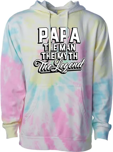Vista 6 de Papa The Man The Myth The Legend - Sudadera unisex con capucha para abuelos Tinte brisa