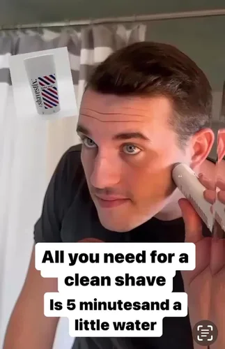Vista 7 de Barra de crema de afeitar de tamaño de viaje de 2.75 onzas Barber Shop – Barra de crema de depilación para hombres Shavestix Shave Stick Sub