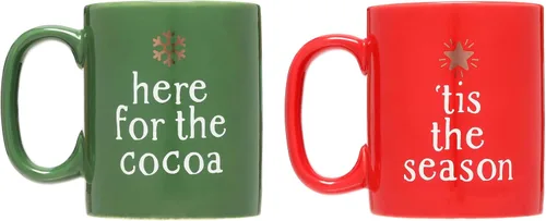 Vista 8 de Pearhead Bah Hum Bug - Taza de café de Navidad, decoración del hogar de temporada, ideas de regalo para rellenar calcetines, apta para microondas