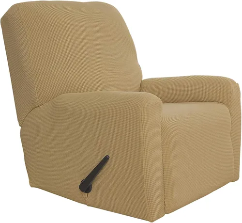 Vista 44 de Easy-Going Funda Elástica para Sofá Reclinable Cobertor de Sofá 4 Piezas Protector de Muebles Sofá Suave con Fondo Elástico Poliéster Spandex Tela