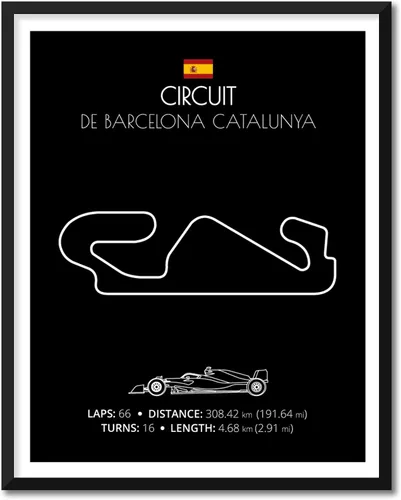 Vista 29 de Custom Car Posters Póster hecho a mano compatible con Autodromo Enzo e Dino Ferrari (Imola, Italia), póster de pista de carreras diseñado