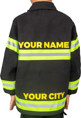 Vista 2 de Conjunto de chaqueta y pantalones de bombero para niños