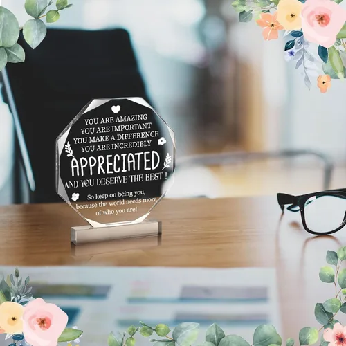 Vista 2 de Yinder Apreciado regalo de agradecimiento para mujeres, maestra, compañera de trabajo, oficina, dejar el trabajo, despedida, regalo