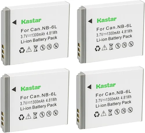 Vista 6 de Kastar Paquete de 1 batería NB-6L de 3,7 V 1300 mAh de repuesto para Canon PowerShot SX260 HS, PowerShot SX270 HS, PowerShot SX280 HS, PowerShot