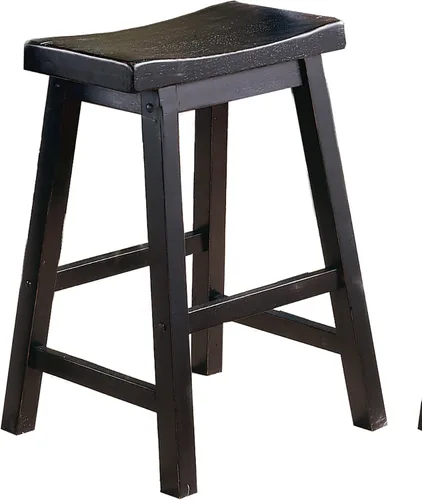 Vista 3 de Sillas de sala de estar cómodas, juego de 2 taburetes modernos de madera maciza de granja, sillas de madera para isla de cocina, comedor, comedor