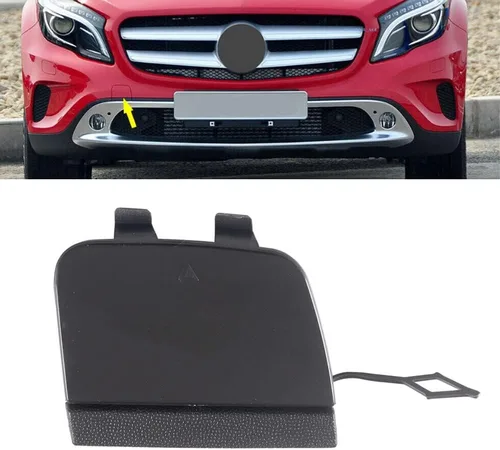 Vista 6 de Tapa de gancho de remolque delantero compatible con Mercedes-Benz X156 Gla200 Gla250 2015-2017
