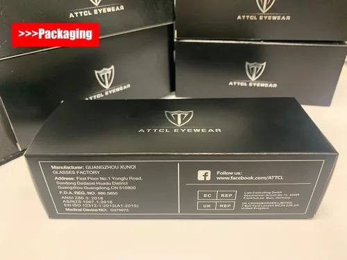 Vista 15 de ATTCL Gafas de sol polarizadas para mujer, marco rectangular, gafas de sol gruesas de moda con protección UV