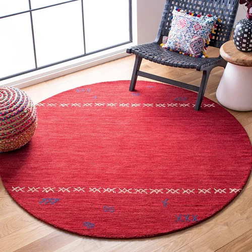 Vista 8 de SAFAVIEH Himalaya Collection - Alfombra de pasillo de 2 pies 3 pulgadas x 6 pies, color rojo, hecho a mano, lana tribal bohemia, ideal para zonas