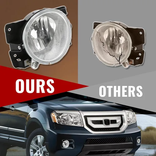 Vista 6 de Luz antiniebla HECASA compatible con Honda Pilot 2009-2011 Reemplazo para 33901SZA305 HO2595100 33951SZA305 HO2594100 Luz antiniebla de conducción