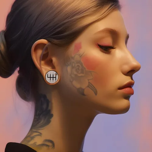 Vista 2 de 2 unidades de calibradores de engranajes de automóvil para orejas de tornillo para túneles de oreja, dilatadores de carne, aretes de piercing