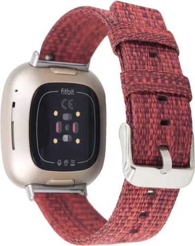 Vista 10 de Bandas compatibles con Fitbit Sense 2/Versa 4/Versa 3/Sense, correa de tela tejida transpirable, pulseras de repuesto ajustables para mujeres