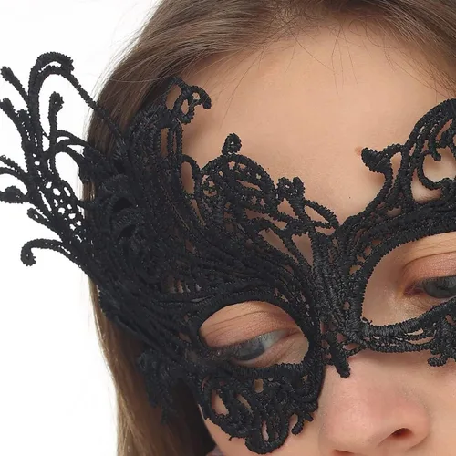 Vista 6 de MYMENU Máscaras de máscaras para mujer, de encaje, veneciano, Halloween, carnaval, para fiesta, disfraces, Mardi Gras (juego A)