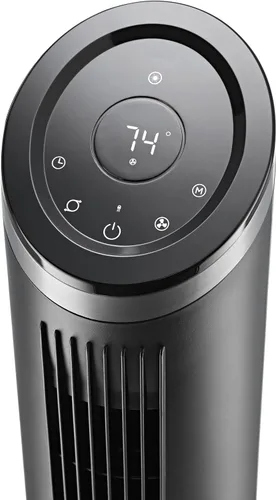 Vista 9 de Lasko RST200 - Ventiladores de torre Apex oscilantes silenciosos de 42" - flujo de aire de 29 pies/s, 28 dB, oscilación de 90°, temporizador de 12H