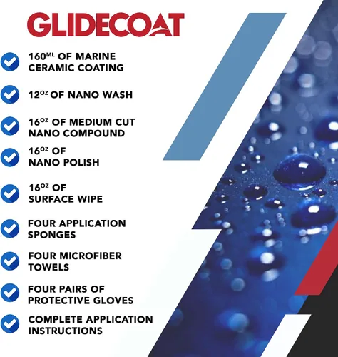 Vista 3 de Marine Ceramic Coating Kit - Complete Boat Detailing Supply Kit with Marine Ceramic Coating, Nano Polish, Nano Compound, Nano Wash and Surface Wipe