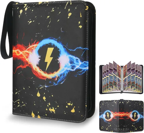 Vista 12 de Álbumes para cartas coleccionables, fundas protectoras para cartas coleccionables, carpeta para tarjetas de 18 bolsillos, estuche para cartas de 900