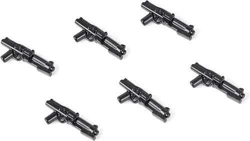 Vista 2 de MOC Space Wars Long DC-15 y Short DC-15 Clone Trooper Blaster Armas de Armamento Accesorios Diseñado para Manos Minifigs (100 piezas)
