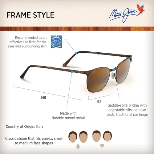 Vista 6 de Maui Jim Stillwater 52 - Gafas de sol para hombre (706)