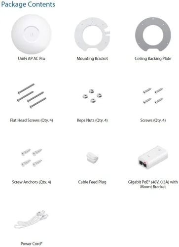 Vista 5 de Ubiquiti Networks Unifi 802.11ac Dual-Radio PRO Access Point (UAP-AC-PRO-US), Sencillo, Color blanco (Pack de 2)