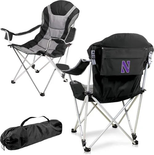 Vista 28 de Picnic TIME NCAA Arkansas Razorbacks Reclining Camp Chair - Beach Chair for Adults - Sports Chair with Carry Bag