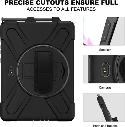 Vista 7 de Funda para Samsung Galaxy Tab Active Pro 10.1 T540 T545 T547, grado militar [probada en caídas de 15 pies] Funda protectora de cuerpo completo a