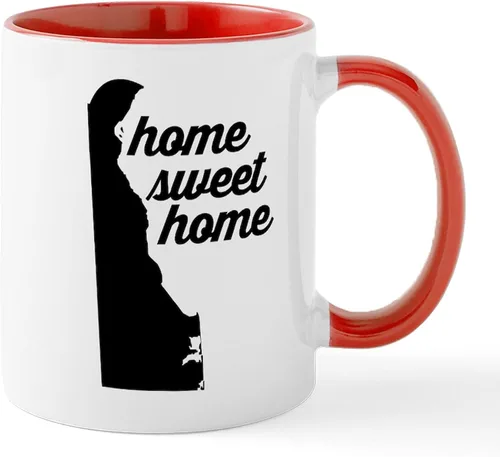 Vista 29 de CafePress Delaware (DE) Euro Mug Taza de café de cerámica de 11 oz (11.0 fl oz)