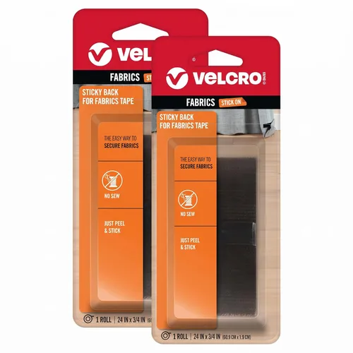 Vista 8 de VELCRO Brand para telas Cinta adhesiva de tela permanente con parte posterior pegajosa para alteraciones y dobladillo Desenganchar y pegar - Sin