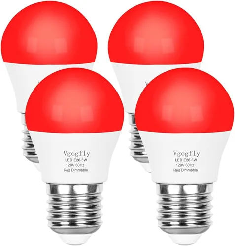 Vista 11 de Vgogfly Bombilla de baja potencia de 1.5 W, equivalente a 15 W, 2700 K, blanco suave A15, luz nocturna de base E26 para dormitorio, cuarto de bebé