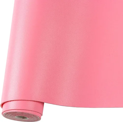Vista 18 de Rollo de hojas de cuero sintético liso de color sólido 12"X53" (30cmX135cm), muy adecuadas para hacer manualidades, aretes de cuero, lazos, costura