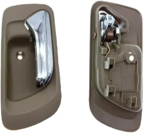 Vista 6 de Chrome & Beige Interior Door Handle - Direct Replacement for 1998-2002 Model Years(Left Front)