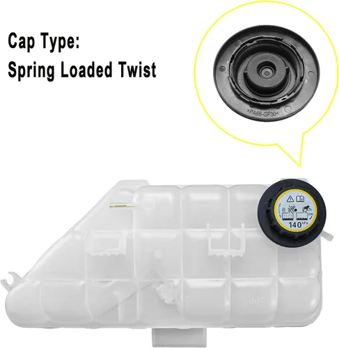 Vista 6 de 1635000349 Depósito de refrigerante con tapa y sensor Compatible con 1998-2005 Mercedes-Benz ML320, ML350, ML430, ML500, ML55 AMG V6 3.2L 3.7L / V8