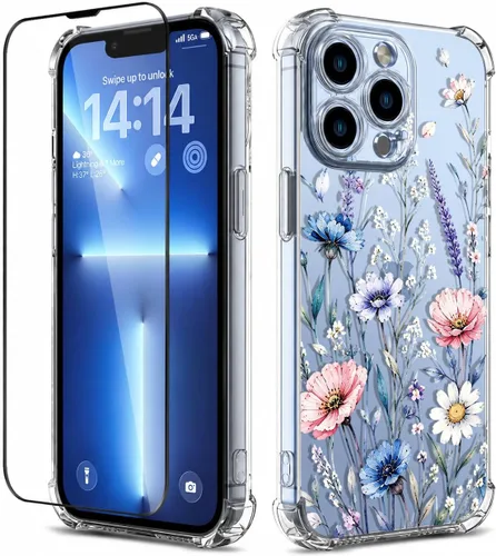 Vista 41 de Funda para iPhone 13 y iPhone 14 (6.1 pulgadas) con protector