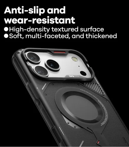 Vista 5 de Aulumu - Funda resistente A17 para iPhone 17 Pro Max Compatible con MagSafe Botones sensibles al tacto Protección integrada contra caídas