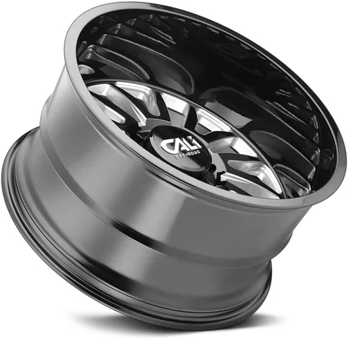 Vista 3 de CALI OFF-ROAD SUMMIT (9110) 20x12 8x165.1-51et mm BRILLANTE NEGRO/MILLED SPOKES rueda