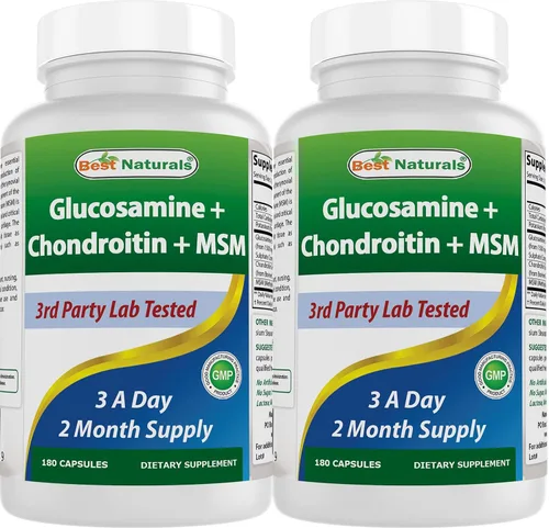Vista 11 de Best Naturals Glucosamina condroitina y MSM (no OGM) - Promueve la salud de las articulaciones - 180