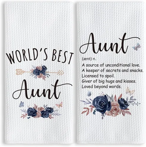 Vista 5 de TNUW Best Grandma - Toallas de cocina de 16 x 24 pulgadas, la mejor flor de Abuela del mundo, suave y absorbente, toalla de cocina, toallas de mano