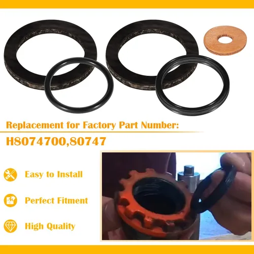 Vista 4 de Kit de reparación de reemplazo de sello para piso Jack Hein Werner WS Modelo 1-1/2 toneladas (16PCS)