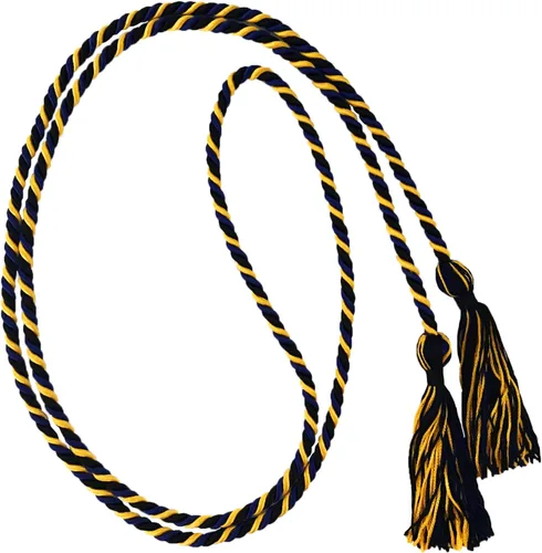 Vista 103 de Cordón de honor de graduación para graduaciones universitarias, escuela secundaria y más duradero y brillante (oro antiguo) - Paquete de 10