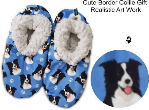 Vista 2 de Chihuahua - Pantuflas súper suaves para mujer talla única pantuflas acogedoras de casa parte inferior antideslizante perfectas para regalos