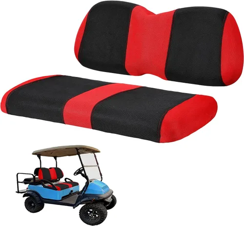 Vista 7 de Fundas de asiento delantero y trasero para carrito de golf para Yamaha G2 G8 G9 G11 G14 G16 G19 G20 G21 G22, tela de poliéster duradera, fundas