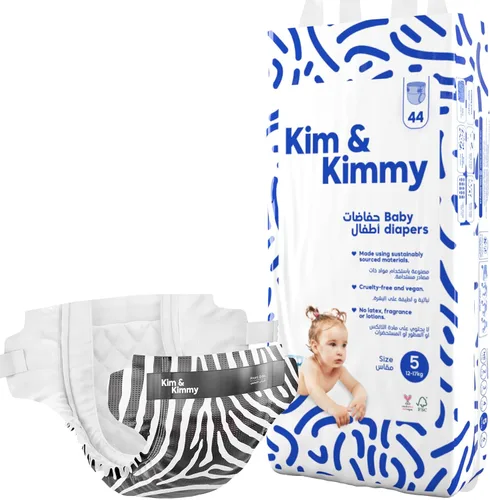 Vista 26 de Kim & Kimmy Pañales ecológicos, talla 2, 9-18 libras, 72 pañales – Protección contra fugas de 12 horas, sin erupciones, hipoalergénicos, ultrasuaves