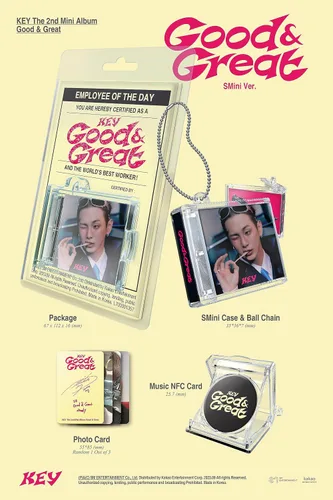 Vista 8 de SHINee KEY Good & Great 2nd Mini Album Contents+Tracking Sealed Full SET PHOTO BOOK Version+PAPER 2 Version+SMini Version+QR Version