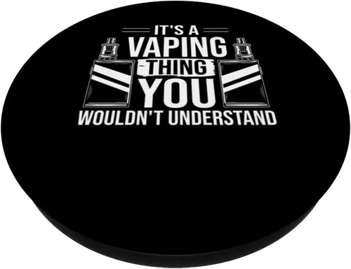 Vista 2 de Vape Smoking PopSockets PopSockets de fumador electrónico vaping PopGrip intercambiable