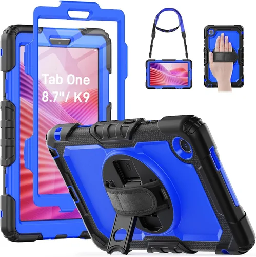 Vista 16 de HXCASEAC Funda para Lenovo Tab One de 8.7 pulgadas (TB-305FU) con protector de pantalla, soporte para bolígrafo, correa de mano, soporte ajustable