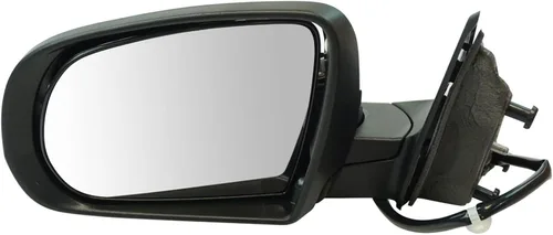 Vista 39 de TRQ Espejo plegable con calefacción eléctrica del lado del conductor con indicador de punto ciego pintura a juego negro liso compatible con Kia