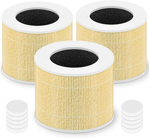 Vista 14 de Core Mini filtro de repuesto para purificador de aire LEVOIT Core Mini y Core Mini-P, filtro de alta eficiencia 3 en 1, Core Mini-RF-SR, 3 filtros