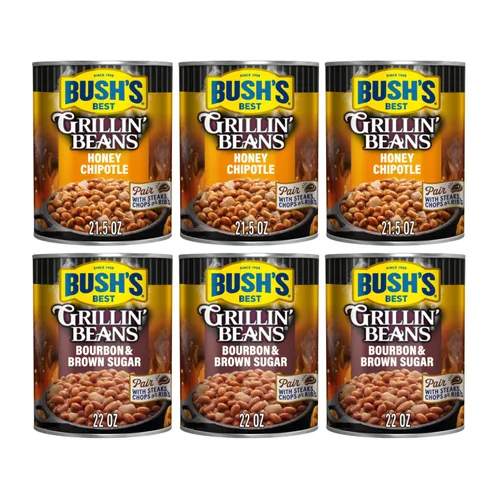 Vista 16 de Bush's Best Paquete variado de frijoles horneados dorados y frijoles blancos Hominy de 1 CT