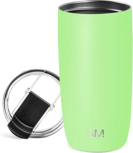 Vista 10 de Simple Modern Taza de café de viaje Tumbler con tapa abatible Reutilizable, aislada, de acero inoxidable, taza de café helado Cold Brew, termo