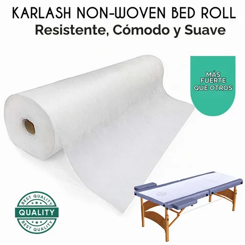 Vista 2 de PandaSpa - Rollo de sábanas desechables no tejidas de 1.06 oz/m² con agujero precortado para masaje, mesa de masaje (1)