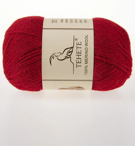 Vista 9 de Hilo de Lana Merino 100% para tejer, 3 capas, hilo de ganchillo lujoso, cálido, suave, ligero (rosa claro, 3 ovillos)